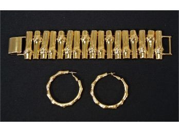 Kate Spade Bamboo Bracelet And Earrings