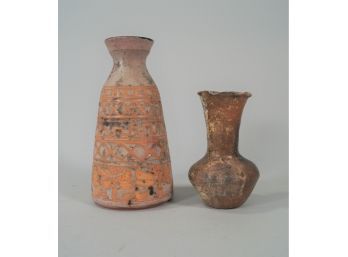 Two Rustic Vases