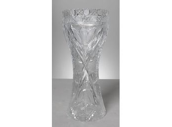 Early American Patterned Glass Vase