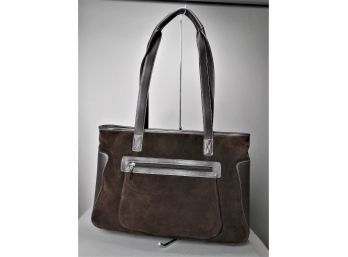 Maxx New York - Brown Suede Shoulder Bag