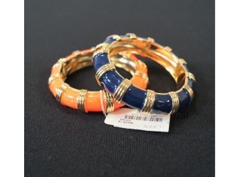 Two J. Crew Enamel Bracelets, New