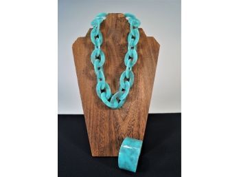Turquoise Necklace And Bracelet