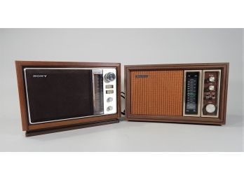 Two Vintage Sony Radios