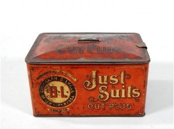 Vintage Buchanan & Lyall Tin Box With Lace