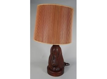 Vintage Hound Dog Table Lamp
