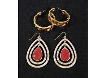 Two Pairs Fashion Earrings
