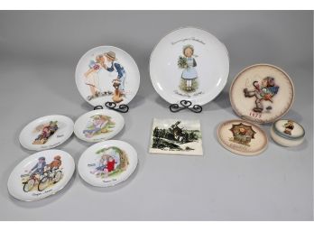 Lot Of Collectors' Plates, Trinket Box & Tile