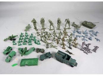 Vintage Military Playsets Plastic Soldiers Cars