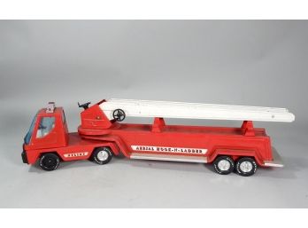 Large Vintage NYLINT Fire Truck With Aerial Ladder