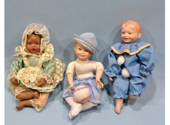 Lot 3 Yolanda Bello Porcelain Dolls