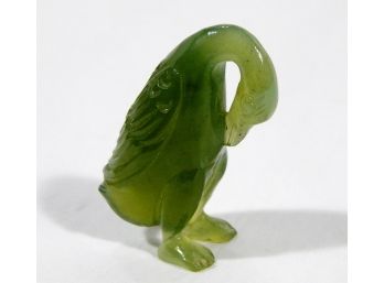 Antique Chinese Carved Jade Bird Figurine