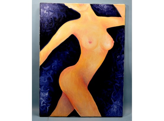 Sensual Nude Oil Painting On Canvas