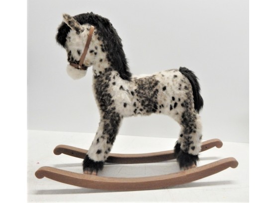 Playful Plush Rocking Horse