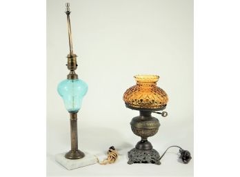 Two Antique Table Lamps