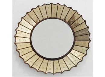 Large Wall Mirror With Scalloped Edging 32'