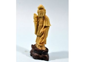 Antique Oriental Stone Carving Figure