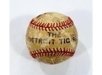 Original Vintage 'The Detroit Tigers' Team Signed Baseball