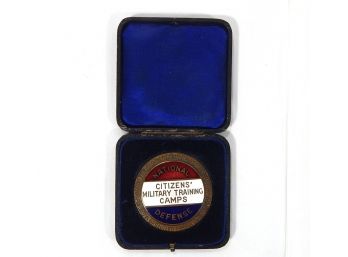 Antique National Guard Medal In Original Box