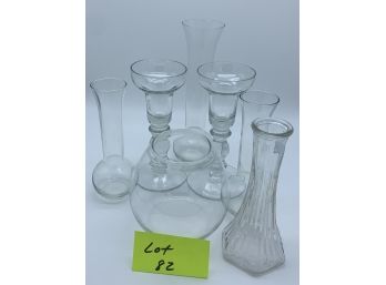 Mixed Lot Of Crystal And Glass Vases