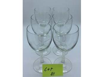 4 Crystal Wine Glasses