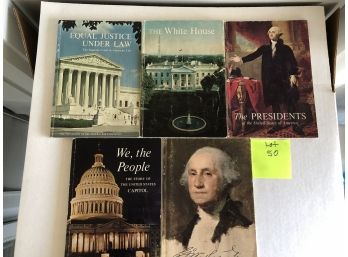 Lot Of 5 Vintage Books  About Presidents And Government