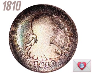 Coin Collectors ~ .903 Silver 1810 Mexico Spanish Colony 8 Reales ~ Frick Estate Provenance {World Coin M-5}