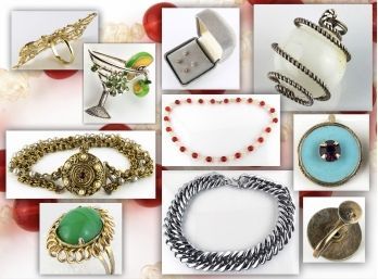 Pot Luck Selection Of Goodies Odds And Ends Costume Jewelry