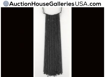 🦋 Brutalist Seriously Fringed Chic Art Patron’s Or Tribal African’s Neckpiece
