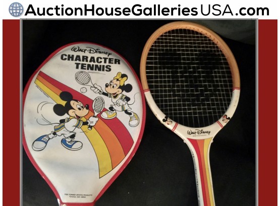 Authentic Disney Mickey Mouse Vintage Tennis Racket