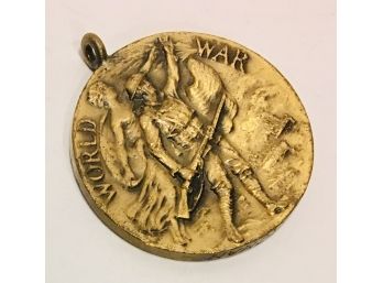 Rare Find WWI Service Medal Angel/Soldier Presented By The State Of New York