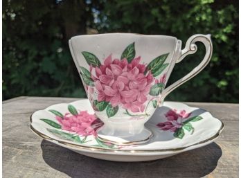 Vintage Rosamund Bone China Tea Cup And Saucer