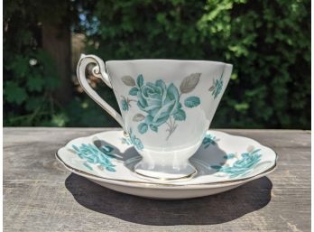 Vintage Royal Standard | Margret Rose Tea Cup English Bone China Teal Roses