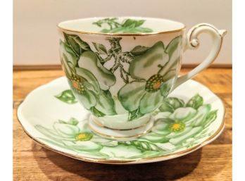 Vintage Queen Anne English Bone China Tea Cup And Saucer
