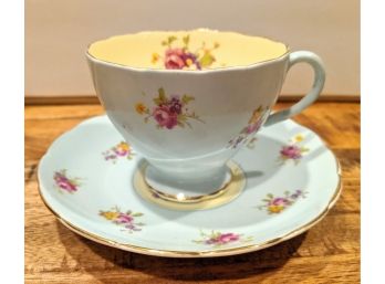 Vintage Foley Bone China Tea Cup And Saucer