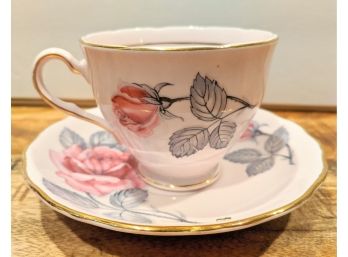 Vintage Colclough English Bone China Tea Cup And Saucer