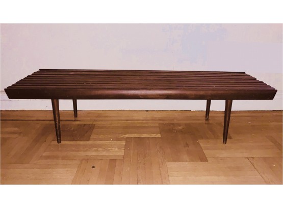 Great Lines Mid Century Modern Slatted Bench Or Low Table