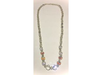 💌  Classic Aurora Borealis Rainbow Facetted Crystals Necklace