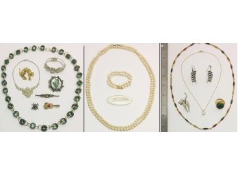 Nice Large Selection (15 Pieces) Vintage Jewelry Lot