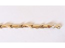 Fred Meyer 14k Gold Link Bracelet 8'  - Marked - Bracelet Only 0.6oz Total