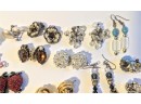 Big Collection Of Miscellaneous Costume Earrings