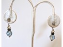 3 Pairs Of Sterling Silver Pierce Earrings 2' Each