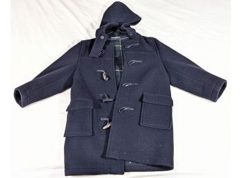 Made In England Y Best And Co. Boy's Size 10 Duffle Coat With Toggles