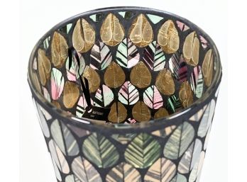 Very Pretty Mosaic Glass Vase 10' Tall