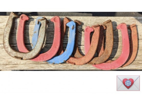 For Good Luck ~ Metal Horseshoes