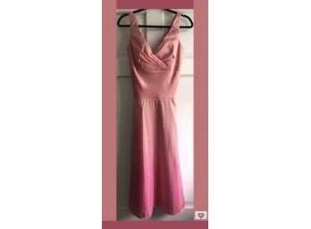 New With Tags Size 8 Iridescent Ombre Pink Blush Tea Length Cocktail Dress