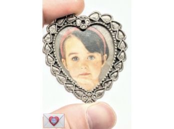 Photo Heart Brooch For Your Photo 2'