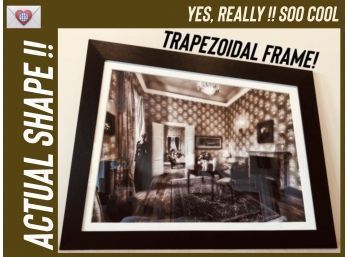 Seriously Intriguing Large Trapezoidal Framed Ghostly Dreamworld Photograph ~ Coolest!