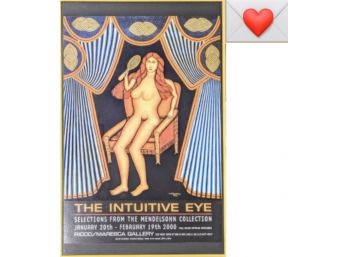 Large M. Hirshfield 1942 Promotion Art Poster Reprint The Intuitive Eye/Ricco/Maresca Gallery Framed ~ We Ship