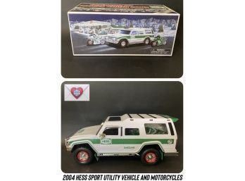 {17 Of 20} HESS TRUCK ~ New In Box ~ 2004 Hess Sport Utility Vehicle And Motorcycles