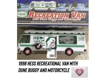 {12 Of 20} HESS TRUCK ~ New In Box ~ 1998 Hess Recreational Van With Dune Buggy & MotorCycle